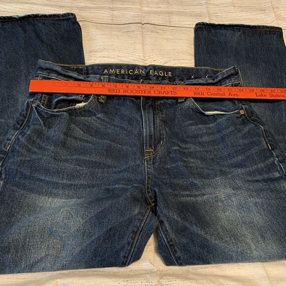 American Eagle Original Boot Mens Size 36x32 Denim Blue Jeans - Picture 3 of 13